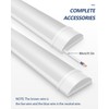 Sararoom 2ft LED Shop Fixture, 20W Tube, 2400lm, 4000K Neutral