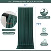 ESGOTBME 10x7ft Wrinkle Free Hunter Green Backdrop Curtain for Parties