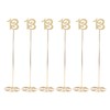 6pcs Metal Wedding Table Numbers Rust Prevention Thickened Tall Table