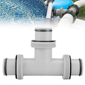 T-Piece Pool Hose Connector Diameter 38 mm: 3-Way Pool Hose Connector, Pool T Piece 38 mm, Pool 3-Way Valve 38 mm, Pool Hose Connector Extension, Pool Hose Adapter for Intex Bestway Coleman