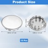 12 PCS Electrical Box Knockout Plugs, 1/2 Inch Round Stainless