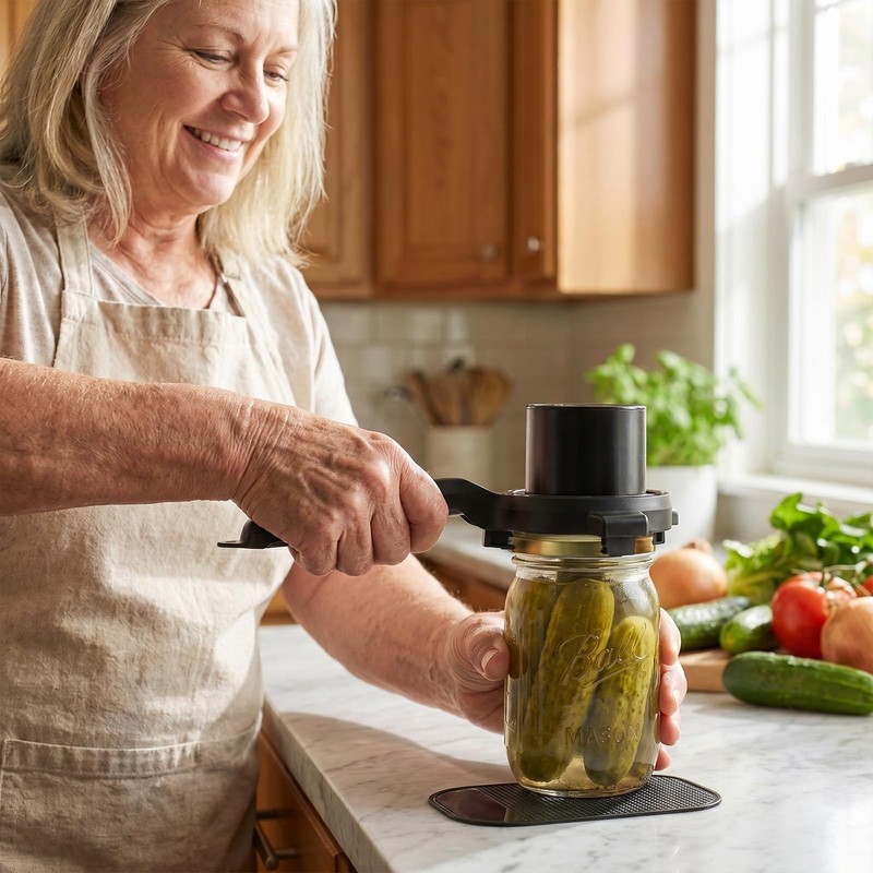 Electric Jar Opener Multifunctional for Seniors Bottle Opener Auto locking