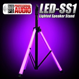 Adkins Professional Audio Lighted Speaker Stand - Ultra Bright LED Tubes - Adkins Professional