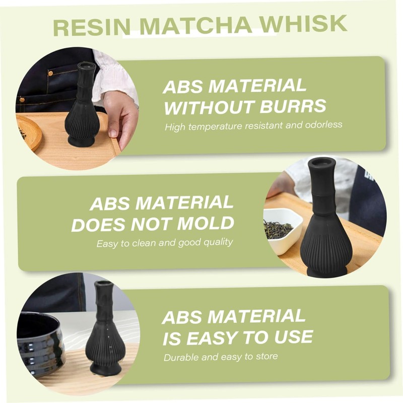 3Pcs Matcha Whisk, Easy to Clean Reusable Powder Whisk, Resin