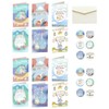 12 Pack Small Size Happy Easter Greeting Cards with Envelopes
