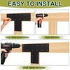 4 Pack 16.8x12'' T Post Brackets,T Flat Mending Plate,T Post