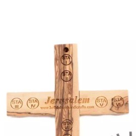 Wall Cross 7.9" , Olive Wood