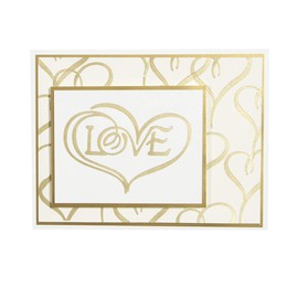 Spellbinders Glimmer Hot Foil Plate-Heart & Love, Multi, Large: 8.4 x 6 cm
