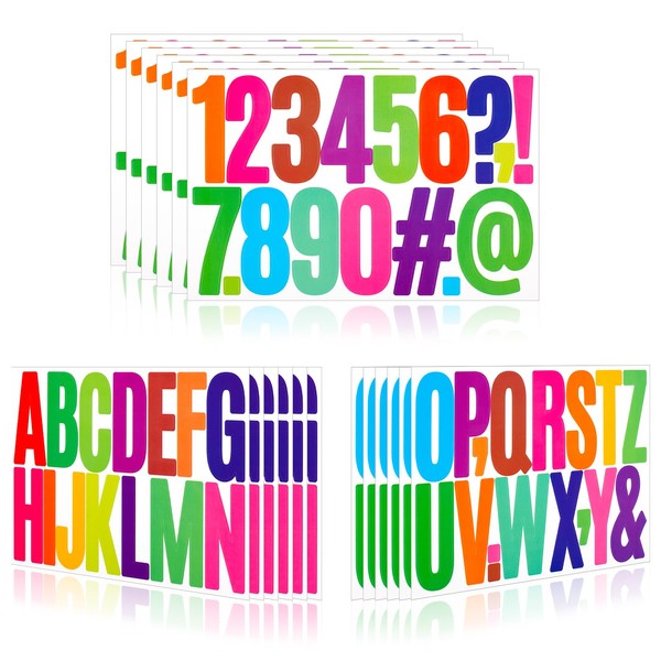 Bulletin Board Letter Stickers Alphabet - 288 Pcs 18 Sheets