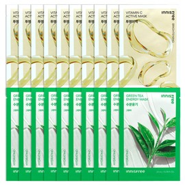 (10 sheets) Innisfree Active Mask Vita C (Transparent Whitening)+ / (10매)이니스프리 액티브 마스크 비타C (투명미백)+