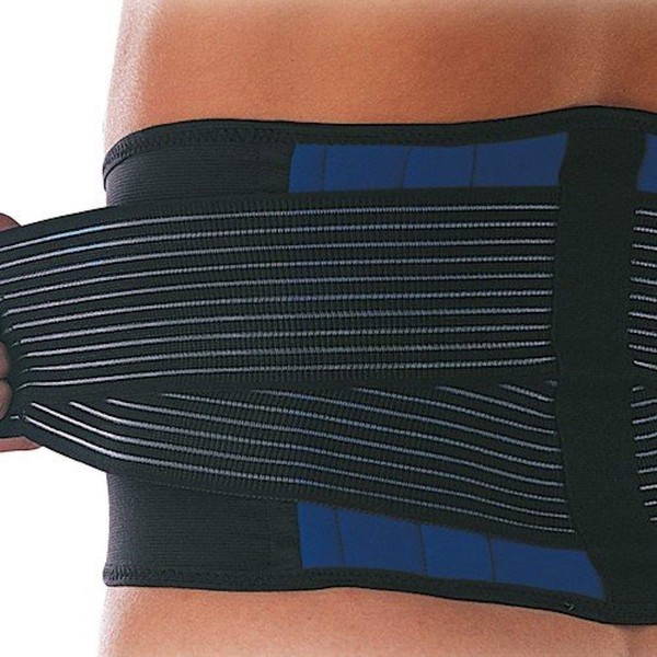 Patterson Medical Stützgürtel/Stützbandage für Lendenwirbelsäule, Neopren, doppeltes Band, Größe L