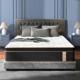 FP FLEXPEDIC 10 Inch Twin Mattress, Extra Plush Hybrid Mattress in a Box, Fiberglass-Free Individual Pocket Spring-Motion Isolation-Extra Edge Support-Ergonomic Zone, 365 Nights Trial