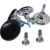 Just Accessories Chrome Furniture Bed Feet Leg Glides Castors and