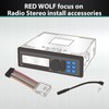 RED WOLF Car Radio Add Amplifier Subwoofer T-Harness Adapter Connector