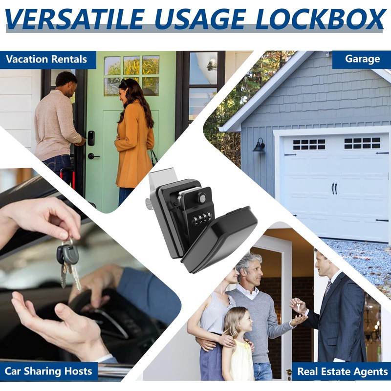 Piclafe SL-591 Car Window Lock Box for Turo, Car Key