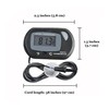 SunGrow Digital Betta Thermometer for Tropical Aquarium Fish, Black Color,