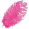 Artemio Ostrich Feather-Fuchsia, 30-35 cm