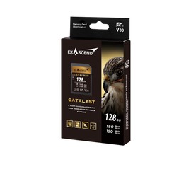 Exascend Catalyst 128GB SDXC UHS-I V30 Memory Card 4K UHD up to 150MB/s Write Speeds, UHS-I, Class 10, U3, V30 Camera Memory Card