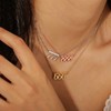 MYDIY Angel Number Necklace 18K Gold Plated Dainty 111 222