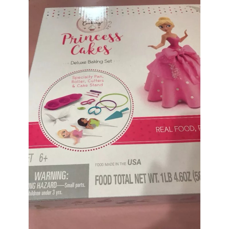 Real Cooking Princess Cakes Deluxe Baking Set #01751 Ships N