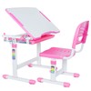 VIVO Pink Height Adjustable Children's Desk and Chair Set |