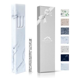 A&S Mezuzot A&S Modern Stone Mezuzah Case Design, Mezuza Cover for Scroll Protection, Easy Peel and Stick Houswarming Gift and Home Blessing