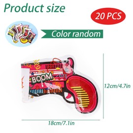 SSyang Pack of 20 Confetti Cannon, Party Confetti Gun, Popper Confetti Gun, Wedding Confetti Cannon, Confetti Gun Ammunition, Used for Birthdays, Weddings, Parties