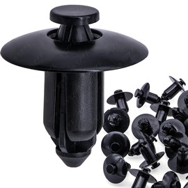 Rexka 25pcs M8 Nylon Push Rivet Pin Fairing Clips ATV Fender Rivets Plastic Motorcycle Clips for Sportbikes ATV UTV