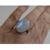 Moonstone Mixed Metal Sterling Silver Cocktail Ring US Size 7