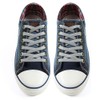 VSUDO VSUDO 80 cm Flat White Grey Shoe Laces for