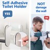 Toilet Paper Holder Self Adhesive, Premium Thicken Stainless Steel Rustproof