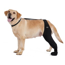 Dog Socks to Prevent Licking Paws ，Breathable Leg Sleeve to Stop Licking and Biting， Firm and Secure Adjustable Size Dog Recovery Sleeve Socks (L-Left)