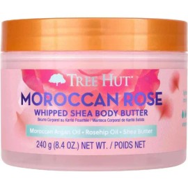Manteca corporal de karité batida Tree Hut Moroccan Rose hidrata la piel 240 g