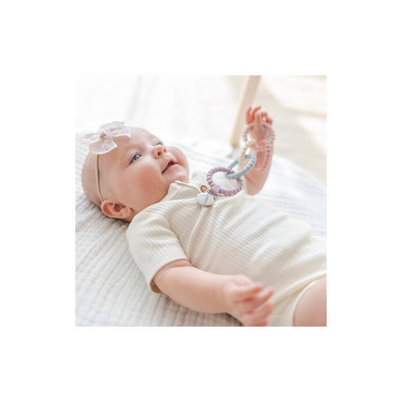 Ryan & Rose Juguete mordedor acoplable Cutie Clinks para bebés