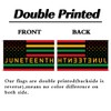 Juneteenth Flag 3x5Ft Double Printed 200D Polyester Cloth Flag Quadruple