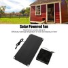 Solar Panel Fan Kit 20W Powered Mini Portable for Greenhouse