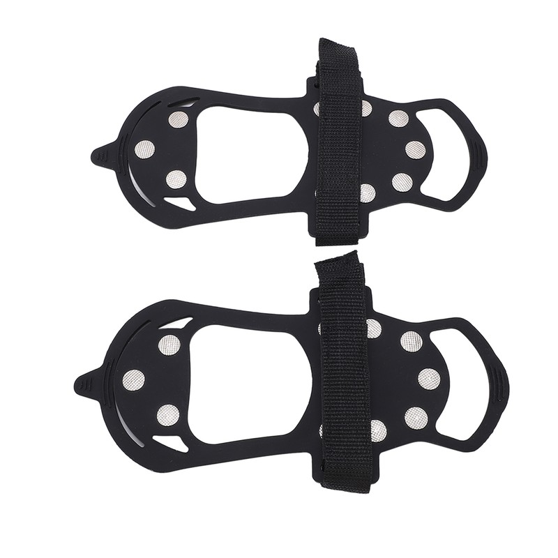 2pcs/set 10 Tooth Crampons Shoe Cover Rustproof Durable Mountaineering Ice