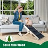 Okydoky Small Dog Ramp, Adjustable Portable Folding Wooden Pet Ramp,