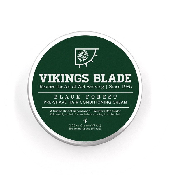 VIKINGS BLADE 'Black Forest' PRE-Shave Hair Softening Conditioner, Sandalwood & Western Red Cedar