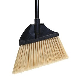 O'Cedar Commercial 91351 MaxiPlus Professional Angle Broom, Metal Handle, Flagged Bristles (Pack of 4)
