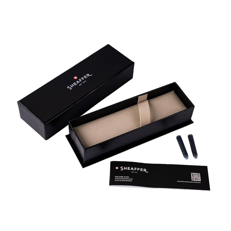 Sheaffer VFM 9427 Glossy Light Gray Fountain Pen With PVD