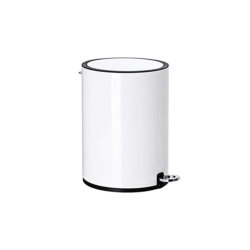 FurnitureXtra™ Modern Style Powder Coated Soft Close Pedal Bin, Plastic