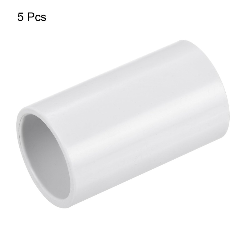 sourcing map PVC Pipe Connector Straight 20 mm Connection for