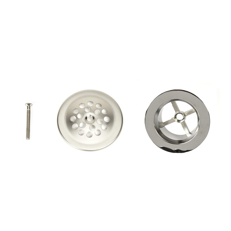 PF WaterWorks PF0972-BN Bathtub Drain Assembly (Drainshoe, Traditional Strainer &