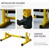 TOYGAGADE Estante Para Sentadillas Con Soporte De Barra Ajustable