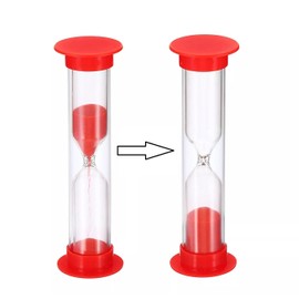 12 Pack Red Sand Timer, 2 Minute Sand Clock Timer Hourglass Countdown Timer for Kids Brushing Teeth, Games, Classroom, Home and Kitchen