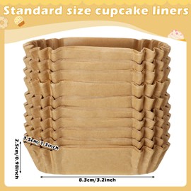 Mifoci 600 Pcs Mini Oval Cupcake Papers Disposable Brownie Baking Cups Cake Loaf Pan Liners Boat Shaped Muffin Cupcake Wrappers for Weddings Birthdays