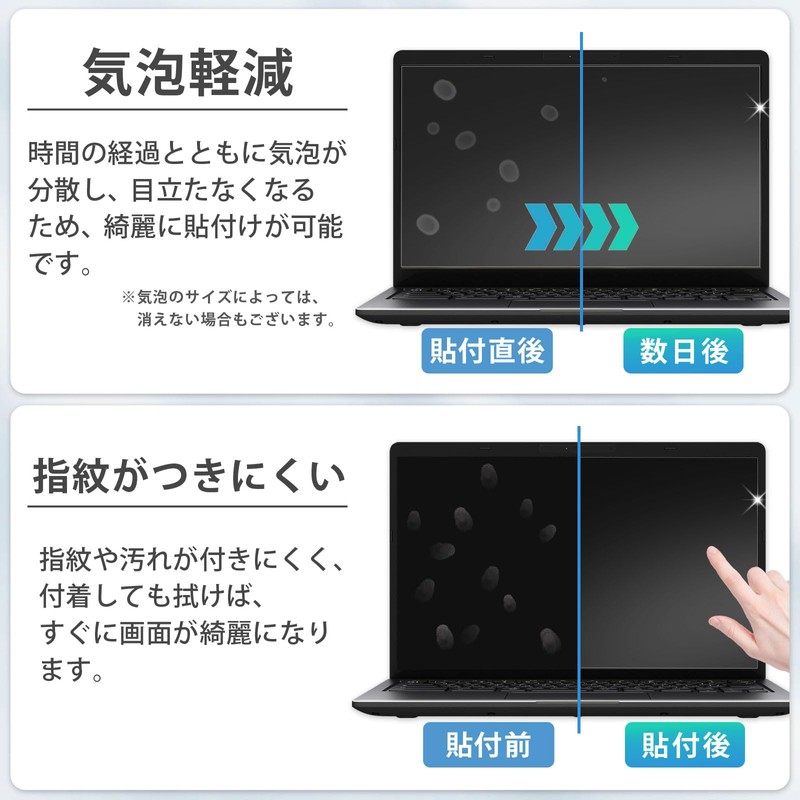 14" 16:10 Blue Light Film, Protective Film, Anti-Reflection, Anti-Fingerprint, Anti-Bacterial,