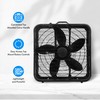 Comfort Zone Box Fan with Carry Handle, 20 inch, 3