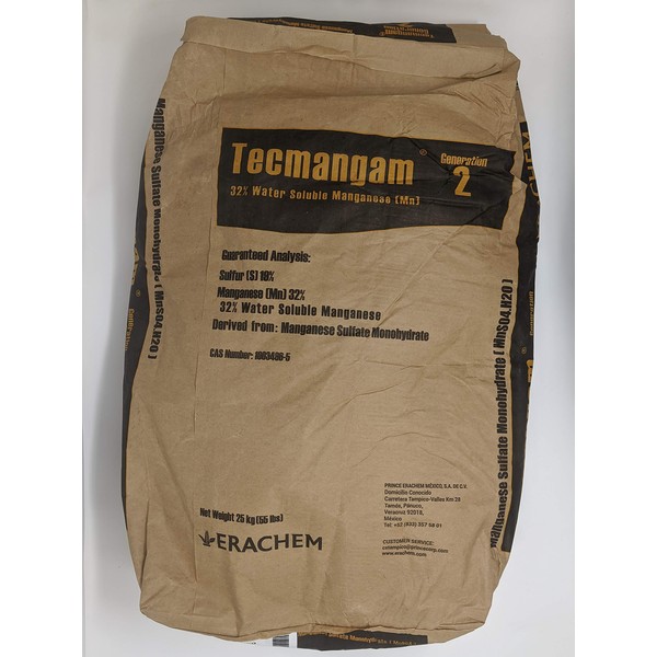 Manganese Sulfate Monohydrate 55lb Bag - 32% Mn